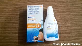 🔴Naselin Nasal Drops 10ml  Oxymetazoline Hydrochloride Nasal Solution IP Relief From Blocked Nose [upl. by Ahsinac]