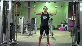 High Cable Curls  HASfit Biceps Exercise Demonstration  Cable Curl  Bicep Exercises  Bicep Curl [upl. by Adrea317]