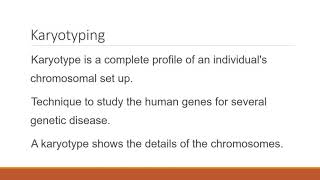 Method of studying Human Genetics CytoGenetics MethodPartII [upl. by Bertine]