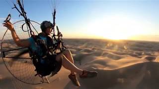 Glamis Dunes Paramotor Flying with GoPro Max [upl. by Akiehsal]