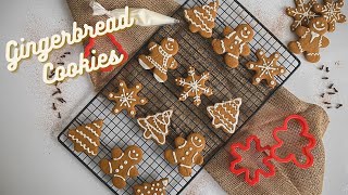 Perfect Easy Gingerbread Cookies For Christmas  Soft and Chewy  Cookies de Natal Gingerbread [upl. by Lednar783]