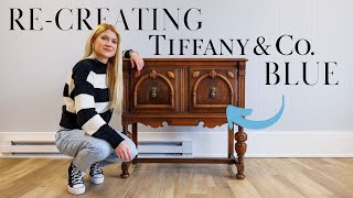 I Tried ReCreating Tiffany amp Co Blue for FURNITURE [upl. by Norraj]