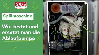 Wie testet und ersetzt man die Ablaufpumpe einer Spülmaschine [upl. by Eciralc509]