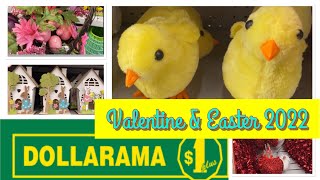 Dollarama New Finds  Easter 2022  Valentines amp Easter Decor Items Dollarama Walk Through [upl. by Droc]