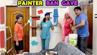 PAINTER BAN GAYE  Ghar ka painting vlog  Aayu and Pihu Show [upl. by Sasha]