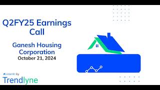 Ganesh Housing Corporation Earnings Call for Q2FY25 [upl. by Leta]