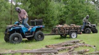 2016 Polaris  Sportsman 450 vs Honda Rancher 4x4 [upl. by Det738]