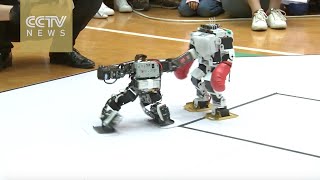 Contestants from 1261 universities participate in robot competition [upl. by Nepil]