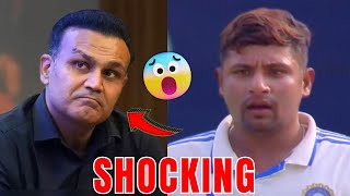 Virender Sehwag REACTION on Sarfaraz Khan 😱 [upl. by Thetos]