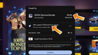 I Got Free 10000 Diamond From Google  Garena Free Fire [upl. by Alic]