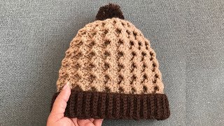 Easy Crochet HatThree size Beautiful Crochet Hat [upl. by Haggar813]