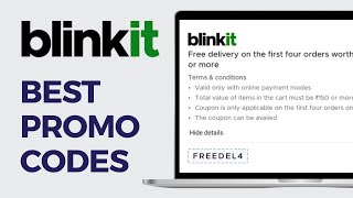 Best Blinkit Coupon Code  Top 3 Coupon Codes 2024 [upl. by Lipsey]