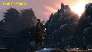 Sekiro No HDR vs HDR PC Reshade [upl. by Blumenfeld]