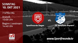 Sportfreunde Siegen gegen SV Westfalia Rhynern 10102021 Leimbachstadion Siegen [upl. by Oicatsana233]