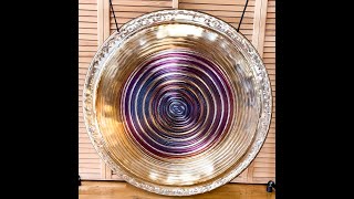 34 inch Grotta Sonora Purple Spiral Deep Gong Sound Clip [upl. by Amargo]