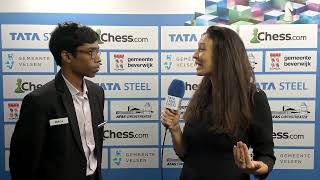 Praggnanandhaa draws against Giri  Round 5 [upl. by Milde18]