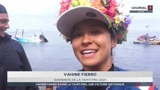 Vahine Fierro remporte la Shiseido Tahiti Pro 2024 [upl. by Jacklyn952]