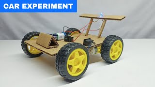 Cardboard Car Experiment  How to make Cardboard Car [upl. by Cirad543]