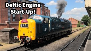 DELTIC ENGINE START  Hear that famous NAPIER Engine kick into life 55009 Alycidon at GCR [upl. by Greenburg]