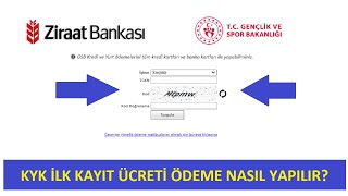 KYK YURT İLK KAYIT ÜCRETİNİ ÖDEME GÖRÜNTÜLÜ ANLATIM  KYK YURT KAYDI NASIL YAPILIR [upl. by Eirehs]