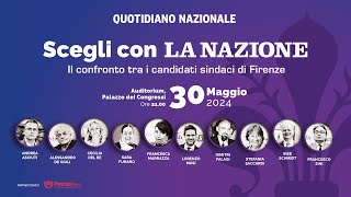 Scegli con La Nazione  Il confronto tra i candidati sindaci di Firenze [upl. by Sunday]