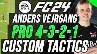 PRO ANDERS VEJRGANG 4321 CUSTOM TACTICS amp INSTRUCTIONS  EA FC 24 [upl. by Karlow70]