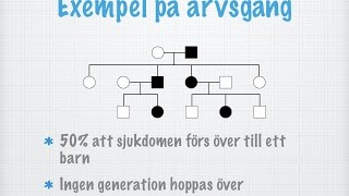 Dominanta autosomala sjukdomar [upl. by Sergius]