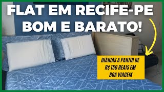 OPÇÃO DE HOSPEDAGEM BOA E BARATA EM RECIFEPE VEM VER ESSE FLAT INCRÍVEL EM BOA VIAGEM [upl. by Slyke]