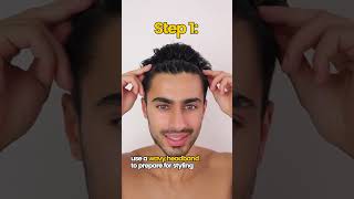 Mens Hair Tutorial How To Style Curtains [upl. by Ailesor]