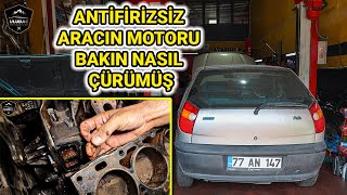 ANTİFİRİZ KULLANMADIĞINA ÇOK PİŞMAN OLDU Fiat Palio 14 Motor Silindir Kapak Conta Değişimi [upl. by Wolsniw]