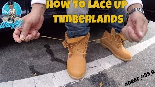 HOW TO LACE TIMBERLANDS [upl. by Bradan809]