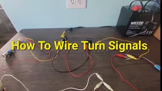 How to wire a turn signal flasher relay directional blinker for a car truck atv motorcycle ect [upl. by Ssitruc]