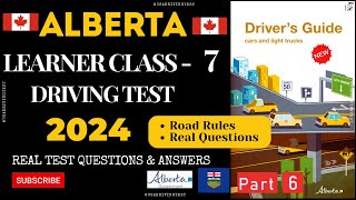 Alberta Learner Class 7 Driving Test 2024  Real Test Questions amp Answers 50 questions [upl. by Sheryle]