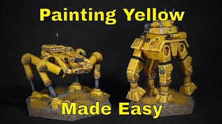 Battletech Painting Yellow Made Easy  Battletech Magistracy of Canopus [upl. by Schuh]