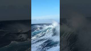 Mega container ship crossing🛳️🌊☠️ explore reels offshore [upl. by Arad]