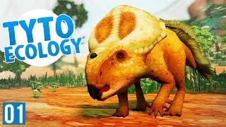 BUILD A DINOSAUR ECOSYSTEM  Tyto Ecology Cretaceous Mongolia Dinosaur DLC Part 1 [upl. by Stringer]