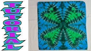 How to Tie Dye a 4 Leaf Clover Shamrock Full Tutorial 7 [upl. by Pisano]