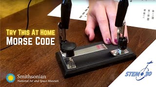 Morse Code Demo Try This At Home [upl. by Eilac]