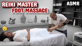 AMSR 🦶Foot MassageReflexology By Reikimaster indianbarber sensoryoverload asmrcommunitysleep [upl. by Ibur]