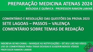 RESOLUÇÃO DA PROVA DO VESTIBULAR MEDICINA ATENAS 2023 [upl. by Elke]