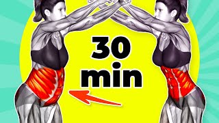 ➜ Do This STANDING 30Min to Lose That STUBBORN BELLY FAT [upl. by Eyllom]