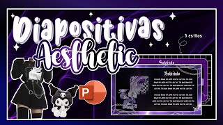 DIAPOSITIVAS ✨ Aesthetic ✨ EN POWERPOINT [upl. by Gracye]