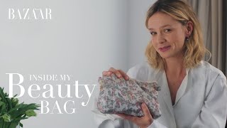 Carey Mulligan Inside my beauty bag  Bazaar UK [upl. by Caz]