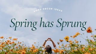 Spring has Sprung  How to decorate your home with Spring Decor [upl. by Waine342]