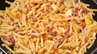 Salade Macaroni aux oeufs et lardons [upl. by Girard]