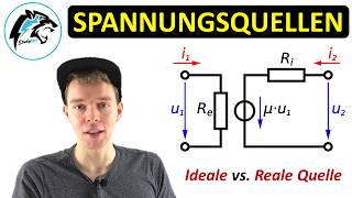 Ideale amp Reale Spannungsquelle Innenwiderstand amp Kennlinie  Elektrotechnik [upl. by Rennie]