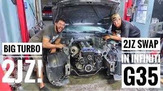 HOW TO 1JZ 2JZ SWAP A NISSAN 350Z 370Z and INFINITI G35 G37 [upl. by Frederich680]