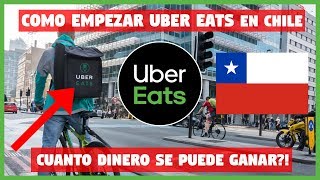 Como trabajar en UBER 💰  Uber Eats Chile 🚴  Cuanto SE GANA en UBER EATS Chile 💲💲 [upl. by Eugilegna]