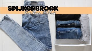 Spijkerbroek vouwen TUTORIAL  Marie Kondo  KonMari methode [upl. by Derte253]