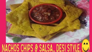 Tasty Nachos amp salsa recipe😋 [upl. by Nappy]